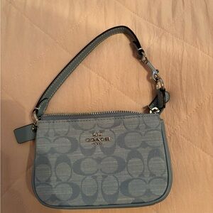Coach light blue mini mini shoulder bag
